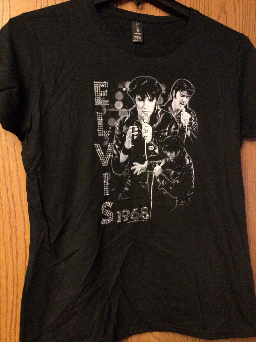 Elvis Presley “Elvis 1968” 2016 Black Shirt Ladies Cut