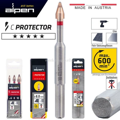 ALPEN-MAYKESTAG Alpen "C Protector" Spezial-Bohrer Ø5,0-14,0mm - Feinsteinzeug, Fliesen, Glas