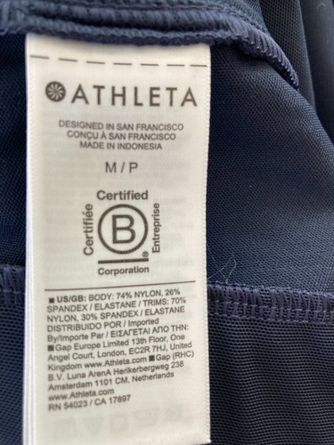 Athleta MP Venice Track Stripe Jogger M Petite Navy / White Stripe #854423 - Picture 15 of 15