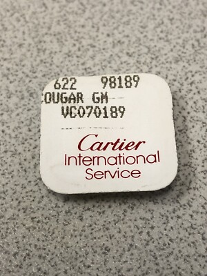 Genuine New Cartier Cougar GM 622-98189 Crown Blue Stone-Factory Sealed 