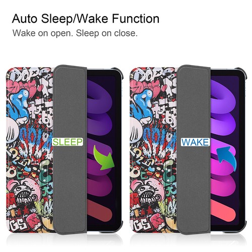 Funda inteligente de cuero para iPad 7/8.ª 9.ª generación Mini 6.ª inteligente para dormir/despertar automáticamente - Imagen 49 de 75