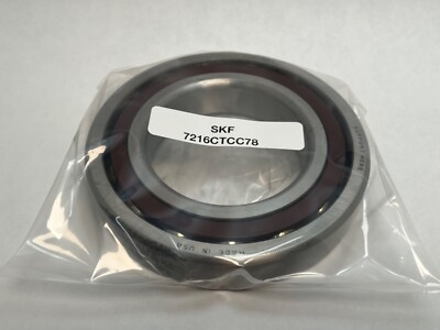 SKF 7216CTCC78 Angular Bearing 80x140x26 mm 7216C 7216-CTC-C78 USA