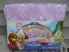 NIP Disney Frozen Anna Elsa Girls Double/Full Sheet Set Flat Fitted 2 Pillowcase