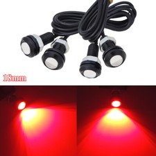 4pcs Brilliant Red Led Car Motorcycle Truck Drl Parking Underbody Grille Lights