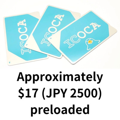 ¥2500 pre-charged Brand-new Normal ICOCA IC card  [Buy2 and get 2% off] Dutyfree