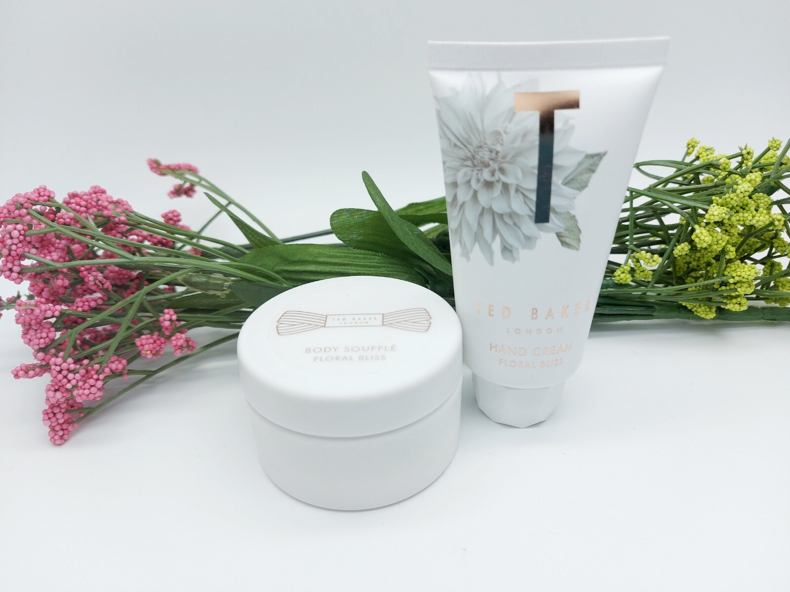 New Ted Baker Floral Bliss Hand Cream 50ml & Body Souffle Sealed Tub