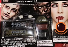 Zombie Makeup Kit with Fake Blood Makeup Bundle Halloween Makeup