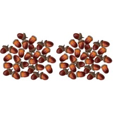 2 Pack Simulated Pine Cone Decoration Acorn Craft Wreath Supplies