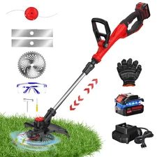 Cordless Electric Lawn Mower Lawn Edger Weed Grass String Trimmer Cutter Eater