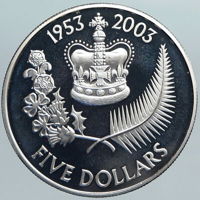 2003 NEW ZEALAND UK Queen Elizabeth II ANTIQUE Vintage OLD