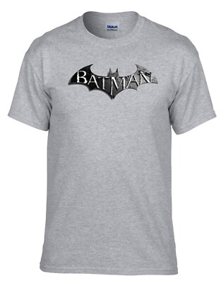 Batman Superhelden logo Grau T-Shirt -143_Grau