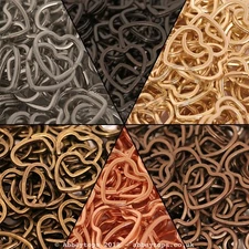 31mm Heart Split Rings Keyring Hook Loop Leather Craft