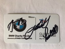 Aaron Rodgers NY JETS AUTOGRAPHED 2017 BMW Pro-AM Entry ID BAS COA VERY RARE
