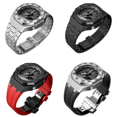 #ad Dial Bezel AP Mod Kit Metal Refit Case Band Strap Cover for G Shock GA 2100 2110 $77.99