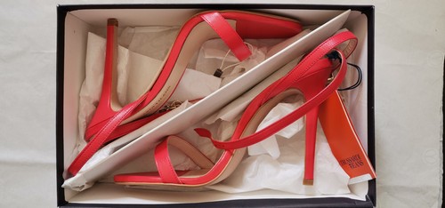 Sandalias de mujer sexy de cuero auténtico con tacón, talla 42, Made in Italy - Imagen 4 de 10
