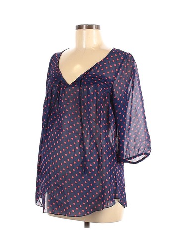 Lavish Women Blue Long Sleeve Blouse M Maternity