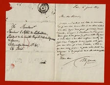 CS74-L.A.S-CHARLES-FRANÇOIS DE LADOUCETTE-POLITICIAN-WRITER-1827