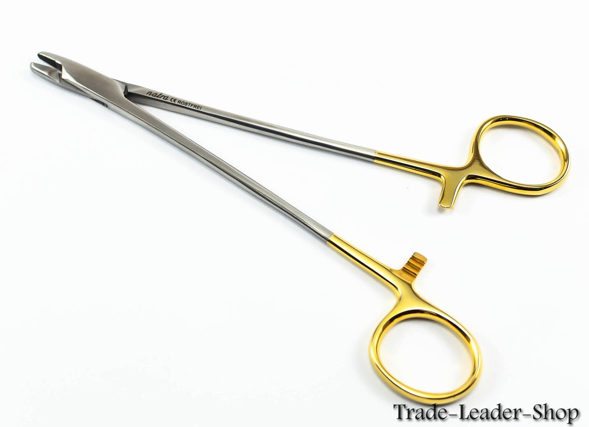 Sternal Wire Twister Needle Holder 18 cm extra strong TC gold