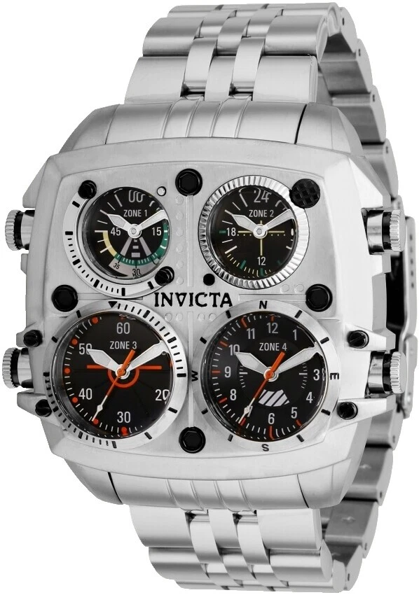 Invicta Sport Silver Case Wristwatches