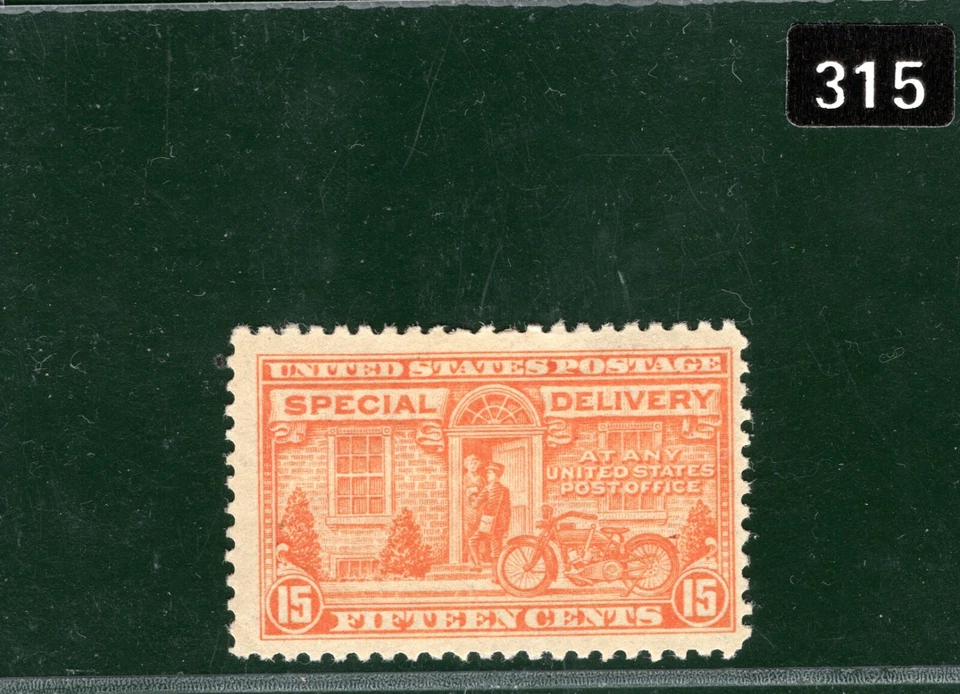 USA SPECIAL DELIVERY Stamp #E12 15c Orange (1925) Mint MM Cat $40 BLACK315 - Image 2 of 4