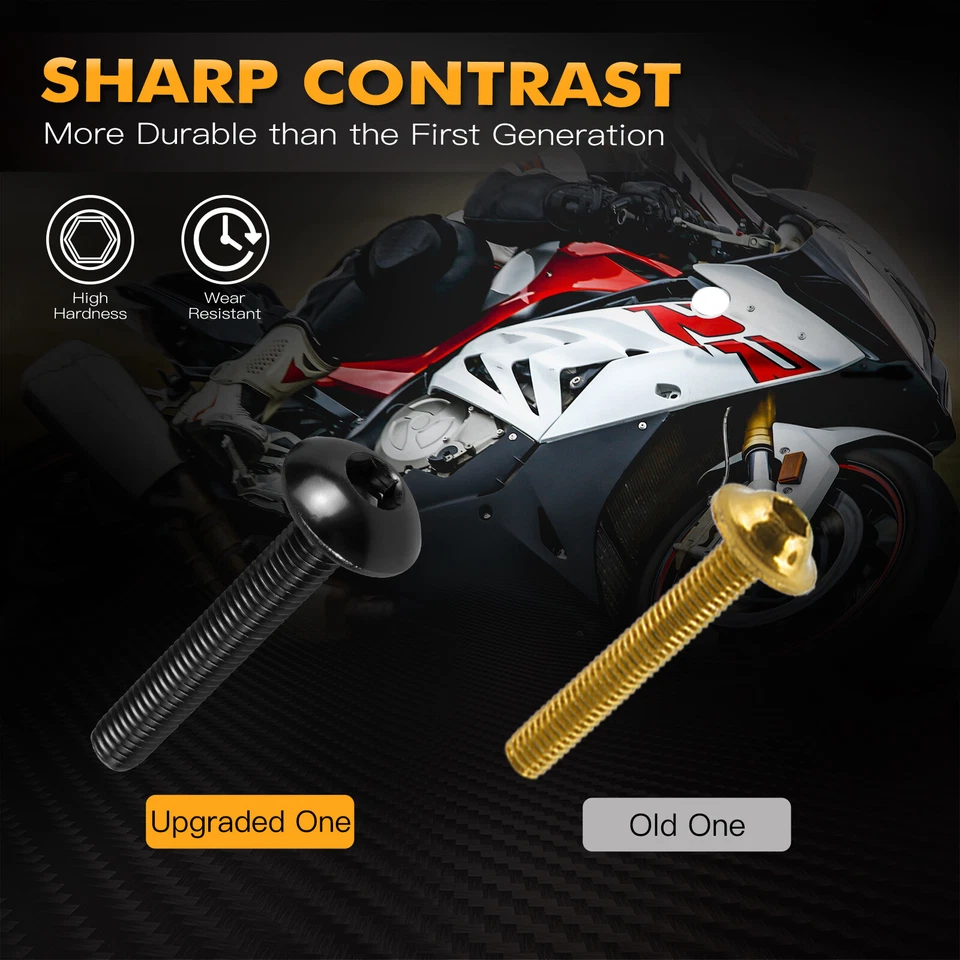 Kit de parafusos de carenagem de alumínio para carroceria Suzuki GSXR GSF SV RF RM - Imagem 3 de 4