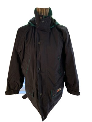 Rukka Hooded Zip Up Jacket Size XS Navy And Teal Colored