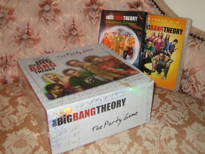 Big Bang Theory Das Partyspiel NEU + DVD Serie 4+5 & Weihnachtsepisoden Konvolut