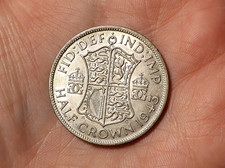 1943 British George VI Half Crown Coin #PEE135