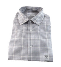 Calvin Klein Men Dress Shirt New M 15 32/33 Gray Steel Regular Fit Wrinkle Free