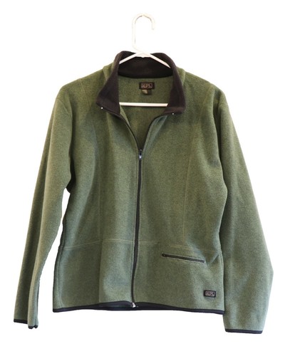 Alps Olive Green Fleece Jacket, Large 