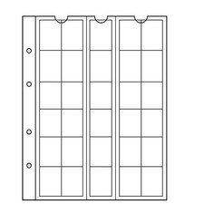 Lighthouse - Numis 25 (NH30) Clear Coin Album Pages - Packet of 5