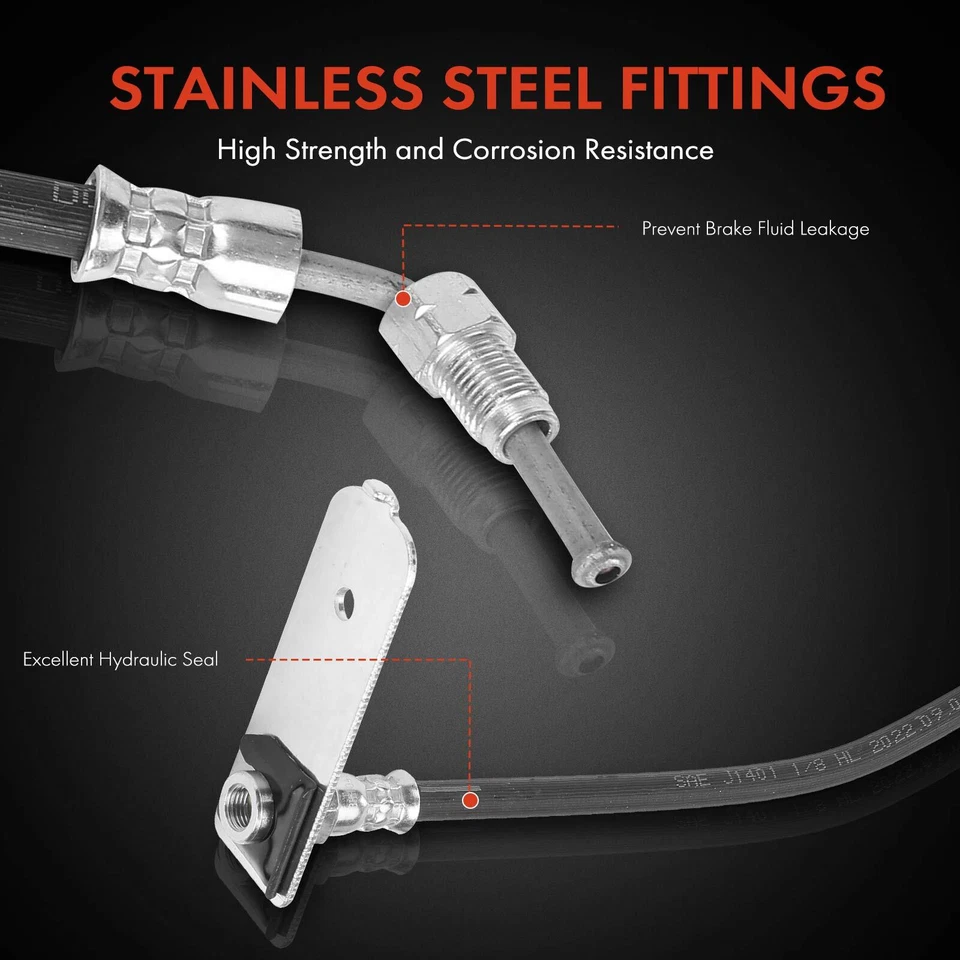 New Rear Left Brake Hydraulic Hose for Chrysler Sebring Dodge Stratus 2003-2006 - Изображение 4 из 4