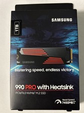 Samsung 990 PRO w/ Heatsink 1TB PCIe 4.0 NVMe M.2 SSD 7450MB/s Brand New cheap