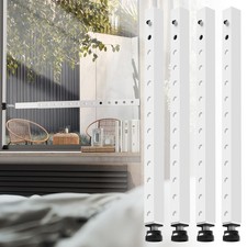 Window Security Bars Adjustable, 17" to 32"-4 PCS, White