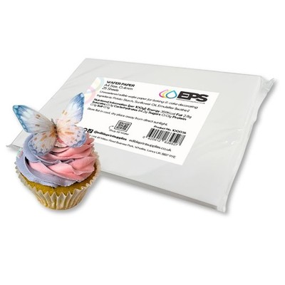 EPS A4 Oblatenpapier 0,4 mm für essbaren Druck und Tortendekoration (25er Pack)