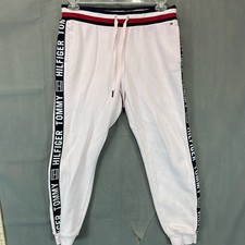 Tommy Hilfiger Pink Joggers Logo Sweatpants Pants Size M Medium