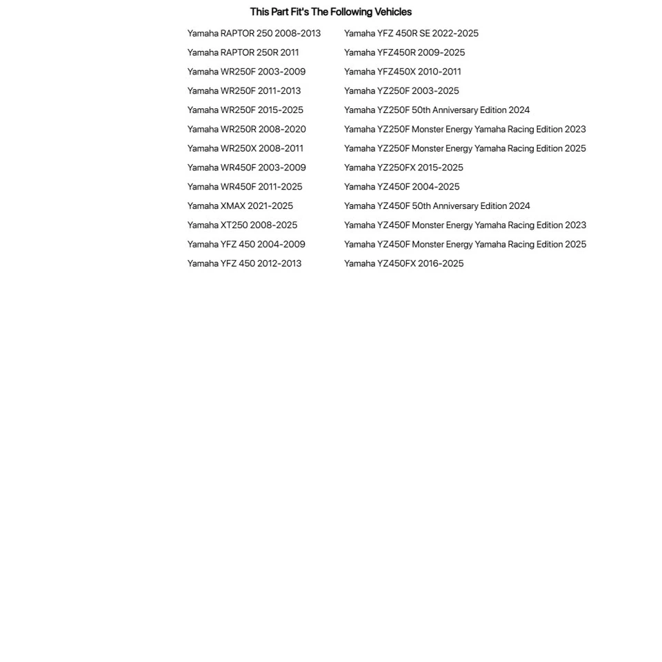 Фильтр масляный первой линии Tusk одинарный для YAMAHA YZ450FX 2016-2023 - Изображение 2 из 4