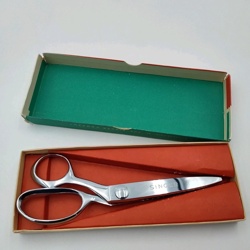 ✅✂️Singer Pinking Shears C848 Sewing Display VTG Stainless Steel Scissors📸SEE📏 - Image 2 of 4