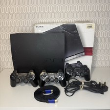Sony PS3 Slim 120GB Boxed Console Bundle Including 3 Controllers