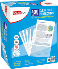 Sheet Protectors 8.5 X 11 Inch Clear Page Protectors Plastic Sleeves Reinforced
