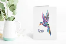 Stonehouse Stationery 10 Collection Artistic Hummingbird Note Cards Colorful
