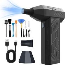 Compressed Air Duster-130,000 RPM Super Power Electric Air Duster 4-Gear Adju...