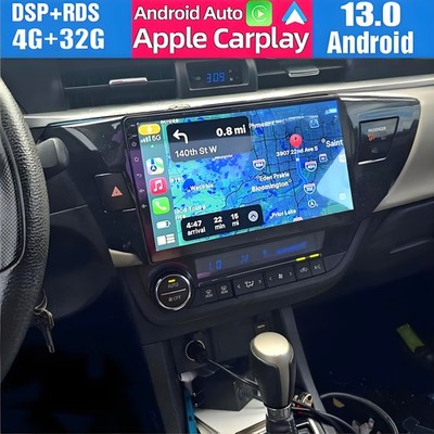 10.1'' CarPlay Car Stereo GPS Radio For Toyota Corolla 2014 2015 2016 Android12.0
