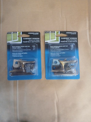 #ad 2 Sash Lock 1 7 8 In Steel Antique Brass Casement Window Catch Rim Surface8 $14.88