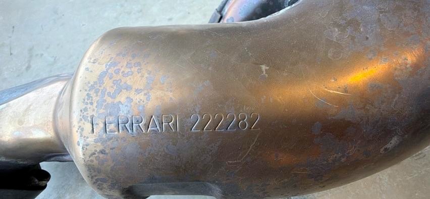 Ferrari 599 GTB RH Rear Exhaust Manifold OEM P/N 222282 Used