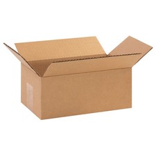 GRAINGER APPROVED 11K632 PK 25 Shipping Box,10x6x4 in 11K632