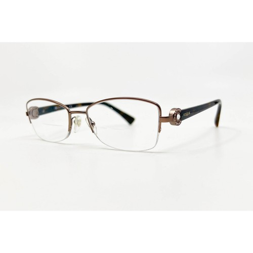 Vogue VO 3985 S 756 S Eyeglasses Half Rim Bronze Tortoise Women 52-17-135