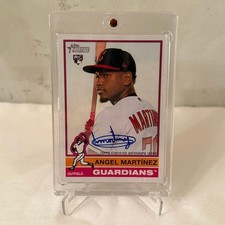 Topps Angel Martínez Guardians Rookie Autograph Card 2023 Baseball. rookie card picture