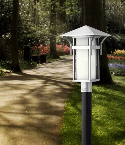 Hinkley Harbor Collection Titanium 19 1/2" High Post Light - Picture 7 of 8