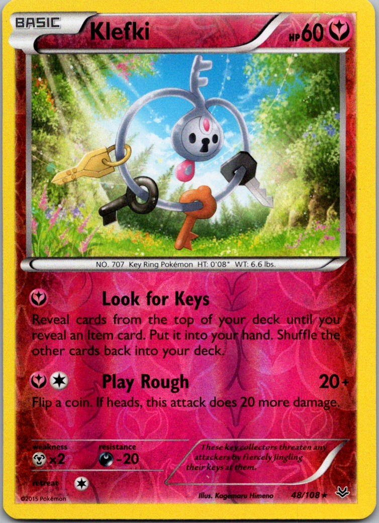 Klefki Rare XY - Roaring Skies 48/108 NM
